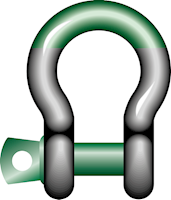 G-5261 Green Pin Super Shackles Product Illustration G-5261 Green Pin Super Shackles Product Illustration